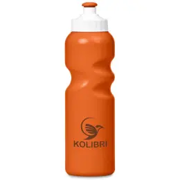 Altitude Riviera Plastic Water Bottle Orange Branded Image